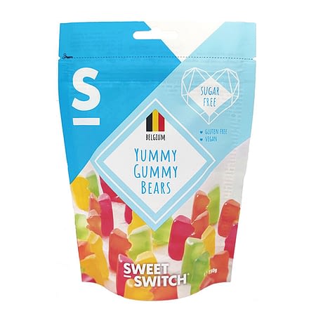 Vaisių skonio guminukai meškiukai, be cukraus ir glitimo, Sweet Switch (150g) | ifood.lt